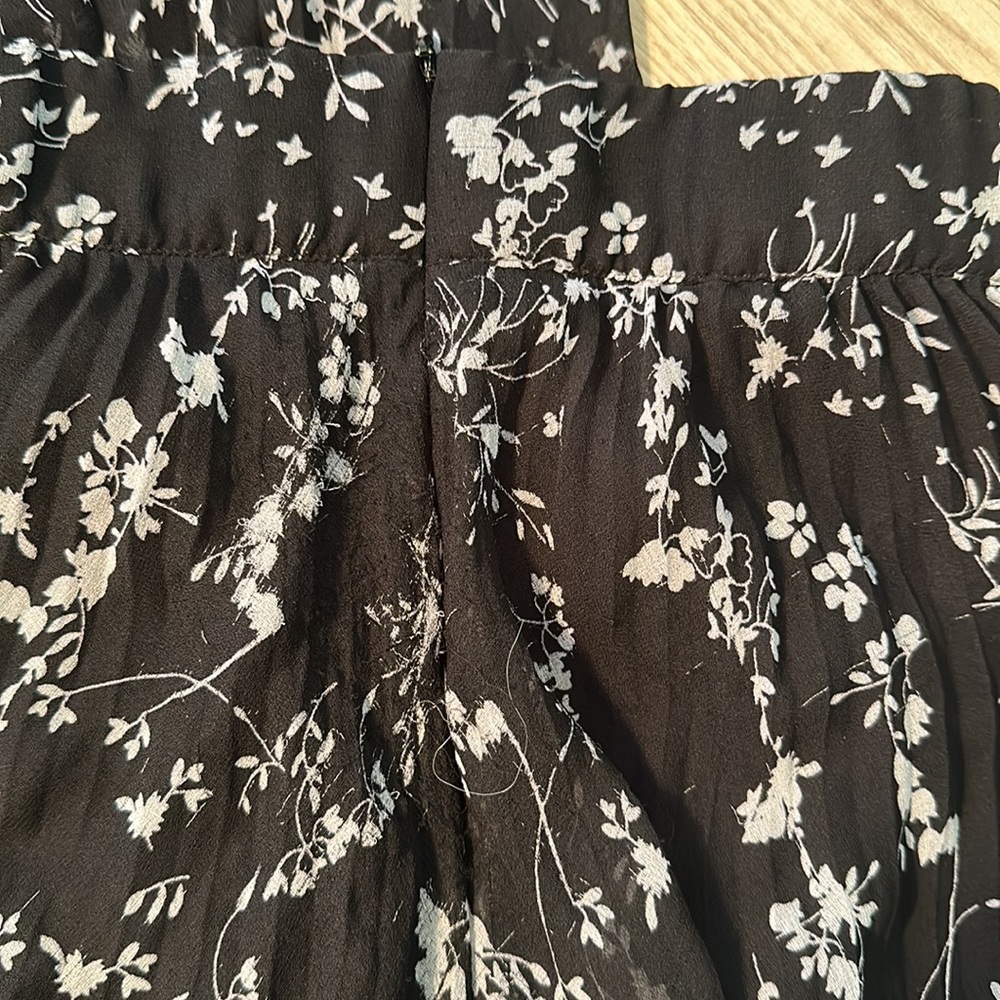 ba&sh Black White Floral Midi Long Skirt - Picture 6 of 6